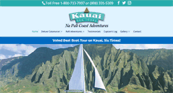 Desktop Screenshot of kauaiseatours.com